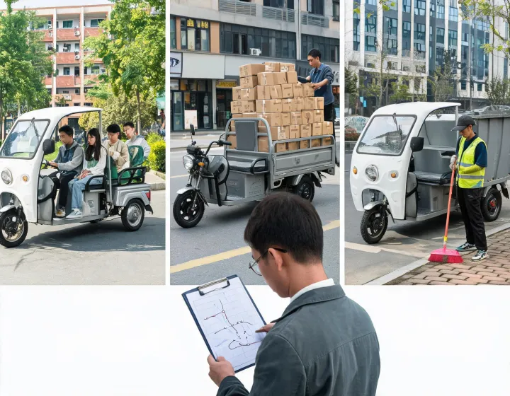 Electric tricycle business use planning